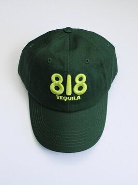 818 Tequila Green Embroidered Merch Dad Hat One Size NWT